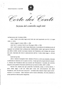 Relazione Corte dei Conti 2006-2008
