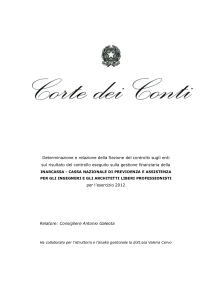 Relazione Corte dei Conti 2012
