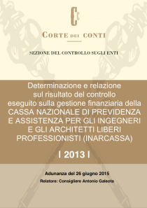 Relazione Corte dei Conti 2013