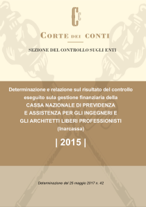 Relazione Corte dei Conti 2015